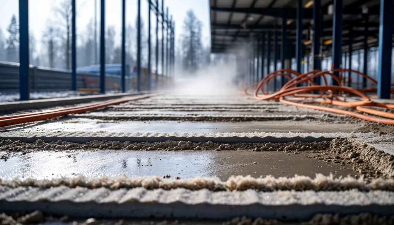 Зимнее бетонирование автомоек